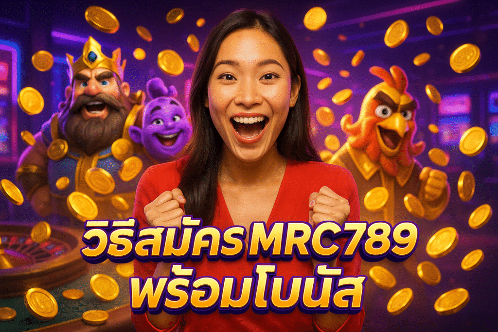 วิธีสมัคร MRC789 พร้อมโบนัส