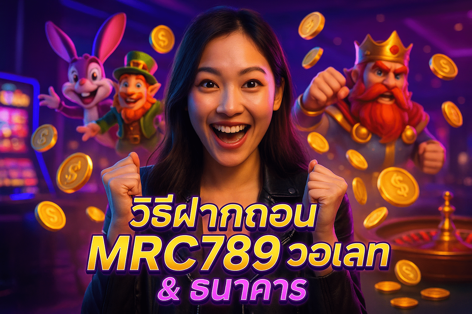 วิธีฝากถอน MRC789 วอเลท & ธนาคาร